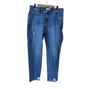 Lane Bryant Distressed Denim Jeans Medium Wash Size 20